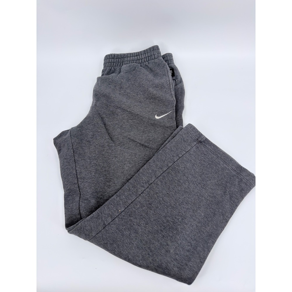 Nike Sweatpants Athletic Dept Y2K Mens XL Grey Wide Leg Fleece Baggy Streetwear